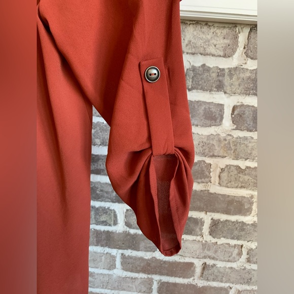 LUSH CHIFFON FLOWY BLOUSE | SIZE SMALL - Picture 3 of 4